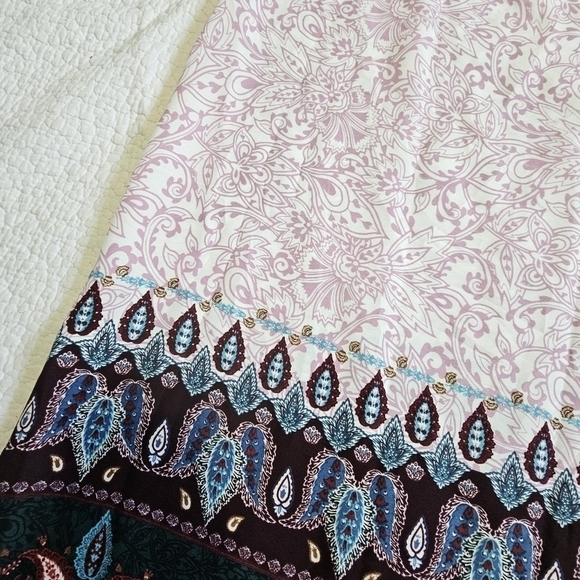 NWT Ann Taylor LOFT Vine Paisley Off The Shoulder Halter Dress - Picture 6 of 8